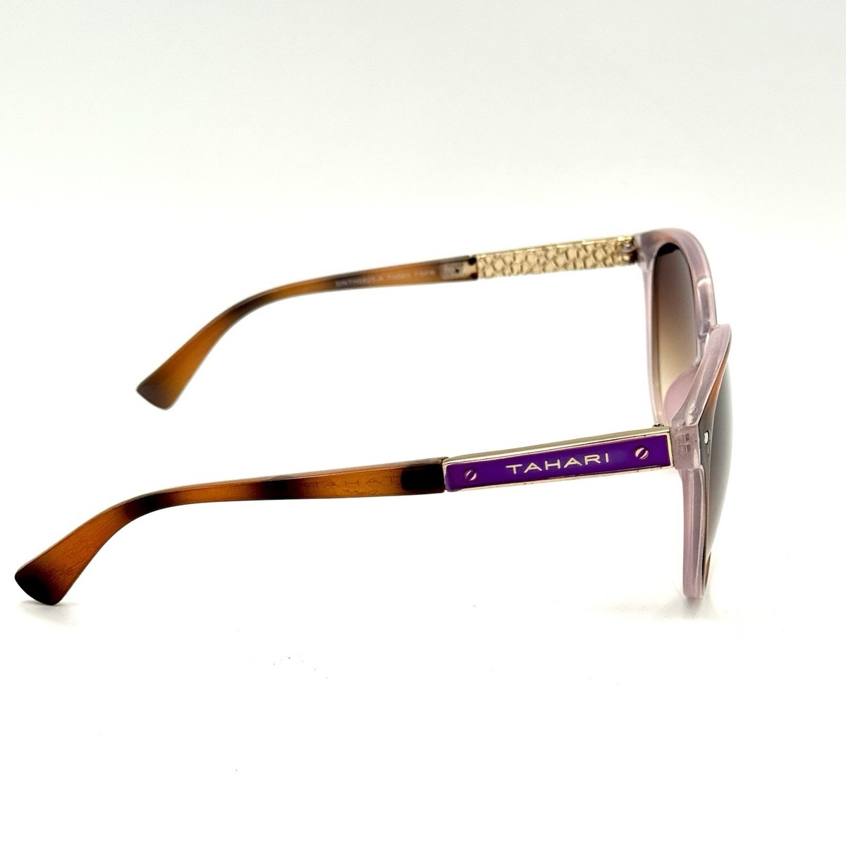 Tahari Stylish Tortoiseshell Sunglasses Tahari Designer Round Sunglasses Tortoise Shell Fashion  main image 3