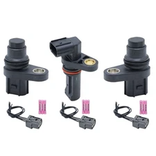For 15-20 Acura TLX ILX 2X Camshaft +1X Crankshaft Position Sensor+Connector USA