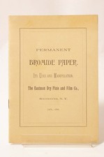 F66857 EASTMAN DRY PLATE Co. Bromide Paper Uses  Manipulation c.1888, 36pgs