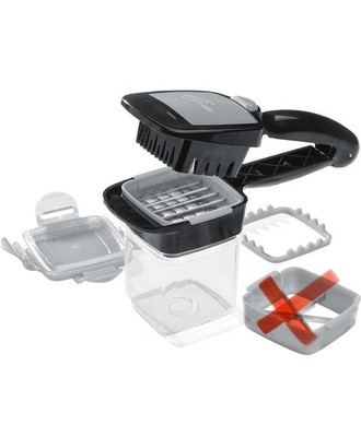 Genius Nicer Dicer Quick Gemüseschneider 6tlg Hobel Zerkleinerer Küchenhelfer