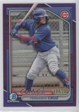 2024 Bowman Draft Chrome Purple Refractor 164/250 Fernando Cruz #BDC-148 14md