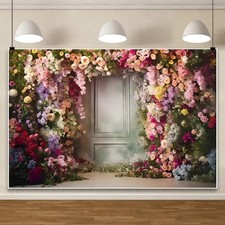 10x8ft Rose Flowers Wall Backdrop Wedding Party Decorations Photography Props
