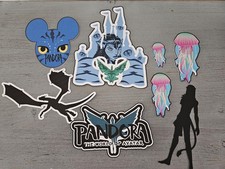 Disney's PANDORA Flight Of Avatar 8 Piece Printed Photo Scrapbook Die Cuts