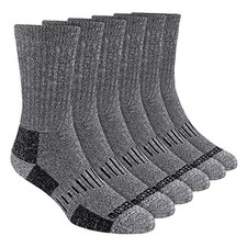 Merino Wool Crew Socks For Men  Women, Thermal, Warm, Small Charcoal B