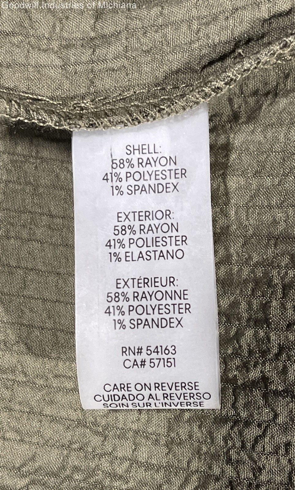 Calvin Klein Women's Olive Green Dress Sz 10 thumbnail 5