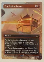 Fire Nation Turret (Borderless) #64 Rare - Avatar: The Last Airbender: Eternal-Legal MTG