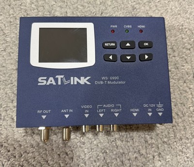 Satlink WS-6990 1 Route DVB-T Modulator COFDM Modulation H.264 