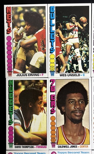 1976 Topps Basketball Complete Set (144) Dr J, Jabbar, Gervin, Walton, EXMT+ HOF - Picture 2 of 9