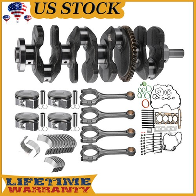 #ad #ad 2.4L Engine Rebuild Overhaul Kit Crankshaft Rods Timing For Toyota Camry 2AZ FE $19.99