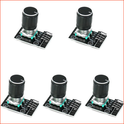 Drehgeber Rotary Encoder Modul 360 Grad mit Druckknopf 5 Stück für Arduino