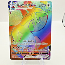 Pokemon Salamence VMAX Secret Rare Rainbow NM Darkness Ablaze 194/189
