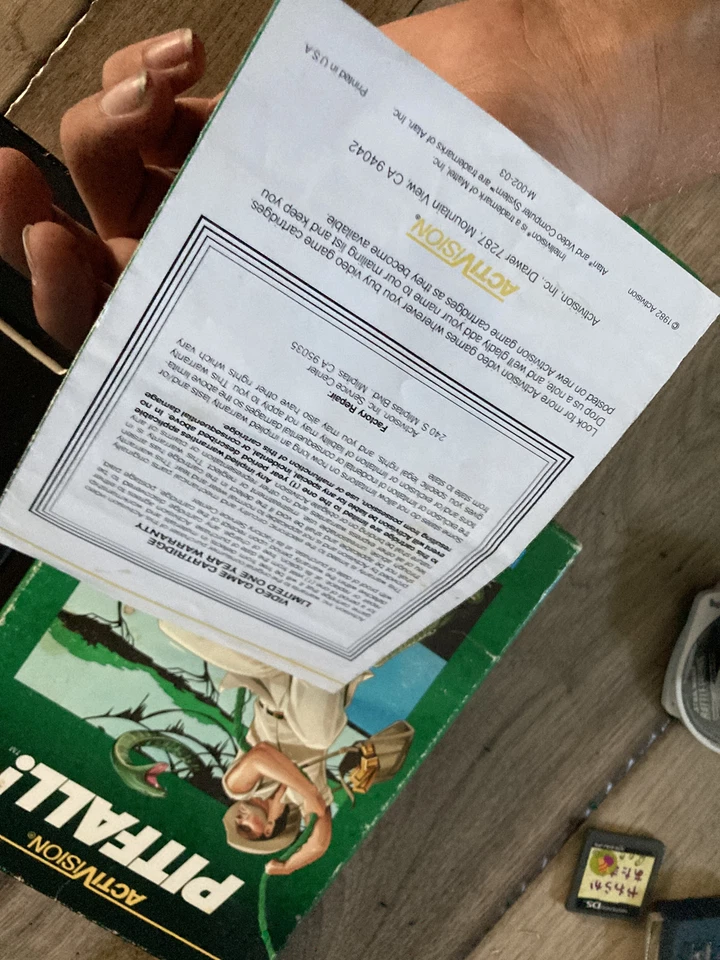 Pitfall! (Mattel Intellivision, 1982) CIB COMPLETE - Image 4 of 4