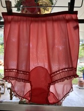 1950s Vanity Fair Pink Nylon Tricot Mushroom Gusset Lingerie Panty Size 5 VTG