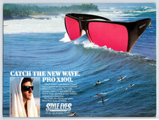Style Eyes Sunglass Surfing Totally 80s Fashion 1987 Print Ad 8.25 x 10.75
