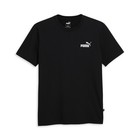 PUMA Essentials Crew Neck Short Sleeve T-Shirt Mens Black Casual Tops 67746301