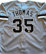 Frank Thomas signed autogrpahed White Sox Jersey. Beckett. 