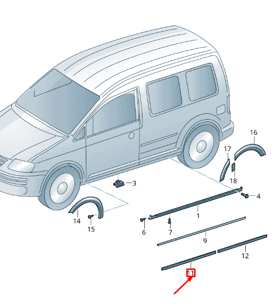 Lower Grille | Volkswagen Caddy MK3 Lower Grille | Volkswagen Caddy MK3