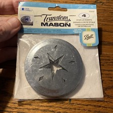 &ldquo;STAR&rdquo; Loew Cornell &ldquo;Transform Mason&rdquo; Regular Mouth Canning Jar Metal Lid Insert