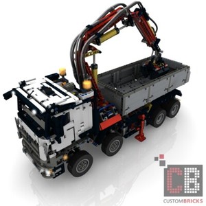 Cb Eigenbau Bauanleitung Full Rc Umbau Arocs Lkw Fur Lego Technic 443 Steine Ebay