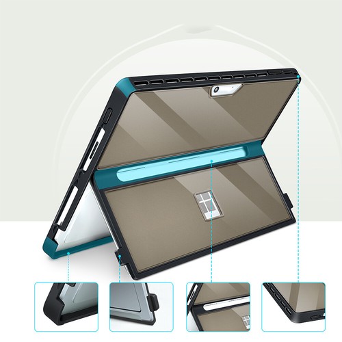 Case for Microsoft Surface Pro 11/10/9/8 13Inch Shockproof Hard Case (gray) - Afbeelding 2 van 9