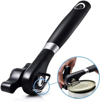 Manual Tin Can Opener Smooth Edge Stainless Steel Safe Side Cut Lid Tin Opener