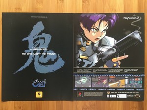 Oni Ps2 Playstation 2 00 Vintage Poster Ad Advertisement Art Rockstar Games Ebay