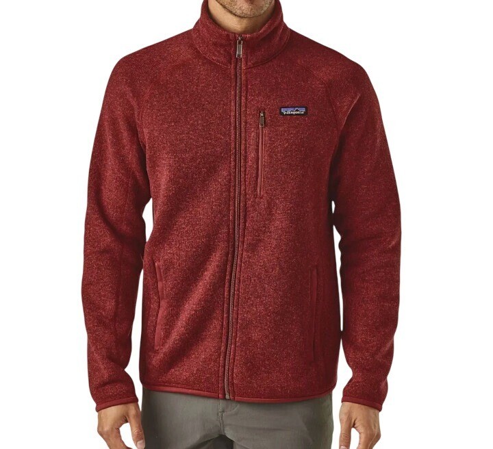 Patagonia Better Sweater Fleece Jacket Red Full Zip Mens Large