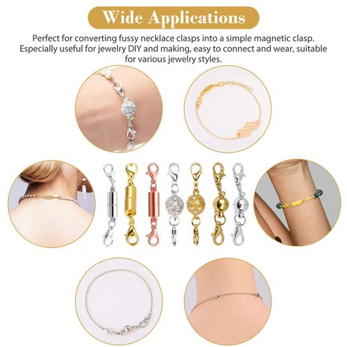 Magnetic Clasps Necklace Bracelet Connector Buckle DIY Jewelry Making Supplies^ - Picture 3 of 29