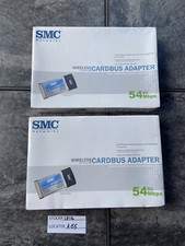 LOT OF 2-SMC Wireless EZ Connect Cardbus Adapter 802.11g 54Mbps, NEW FREE S H 