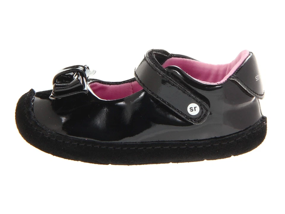 Zapatos de bebé Stride Rite charol negro gateo nuevos en caja bebés talla 2 Foto 4 de 4