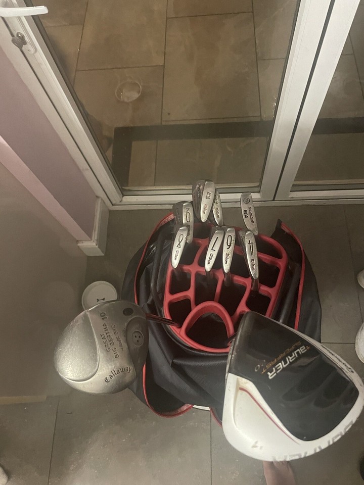 Taylor made bag & Taylor Made Burner Driver With Wilson Irons eBay