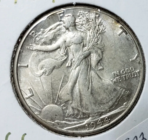 1944 Walking Liberty Half Dollar Nice BU Graded Fairly MS UNC Uncirculated
