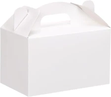 Moretoes 48 Pack White Party Favor Treat Boxes, 6X3.5X3.5 Inches Candy Gift Boxe