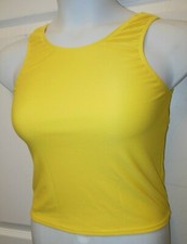 Matte Spandex Tank top neon Lime or Yellow Ladies Sizes Dance Costume Item