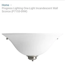 Progress Lighting P7153 Signature 1 Light 7" Tall Wall Sconce - Nickel
