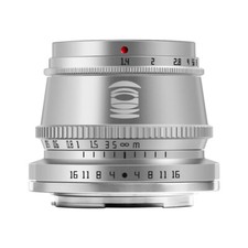 TTArtisans 35mm F1.4 APS-C Lens for Fujifilm X-T3 X-Pro2 X-T2 X-H1 X-T3 Silver