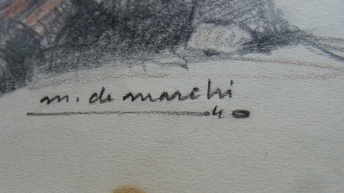 PL119 - DESSIN POILUS DE 1940 A LA GARE par MARIO DE MARCHI - Picture 2 of 2