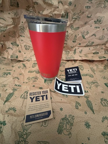 BRAND NEW EXCLUSIVE YETI D.C. PEACE SIGN 20oz RAMBLER TUMBLER MUG W/ REG CARD - 第 2/5 張圖片