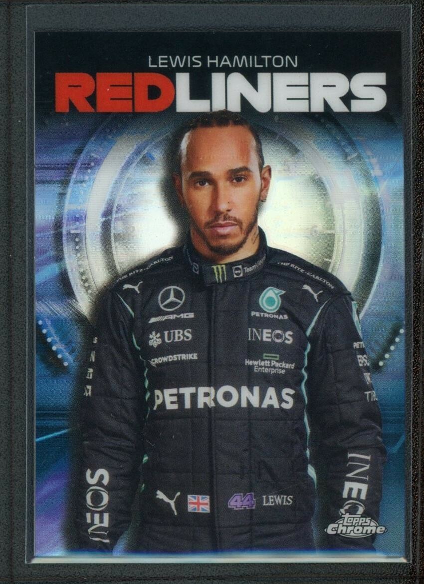 2021 LEWIS HAMILTON TOPPS CHROME MERCEDES AMG PETRONAS FORMULA F1 REDLINERS