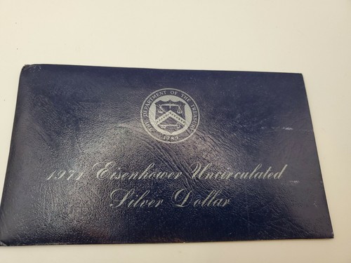 1971 S UNCIRCULATED 40% SILVER BLUE IKE EISENHOWER DOLLAR - 第 2/8 張圖片