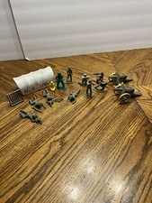 Vintage Made In USA Aurora Tim-Mee Assorted Army Men Cannons Native Americans