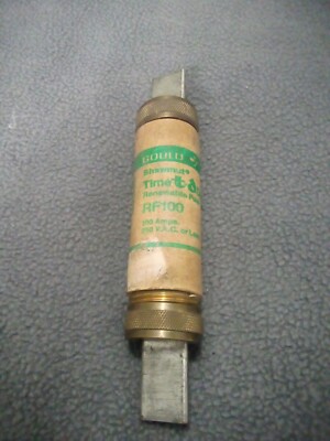 Gould Shawmut RF100 100 Amp 250 Volt Time Delay Class D-152 Fuse 