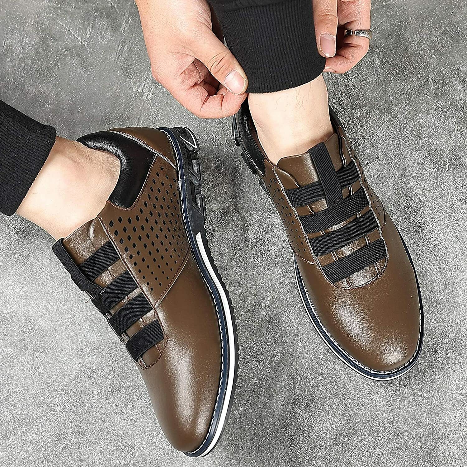 COSIDRAM Mens Casual Shoes Slip on 