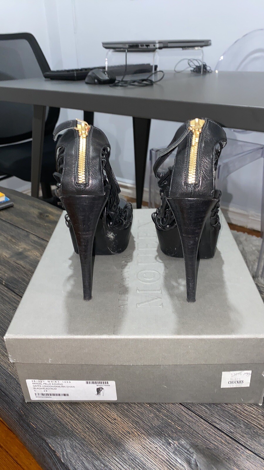 Authentic Alexander McQueen platform sandals - image 5