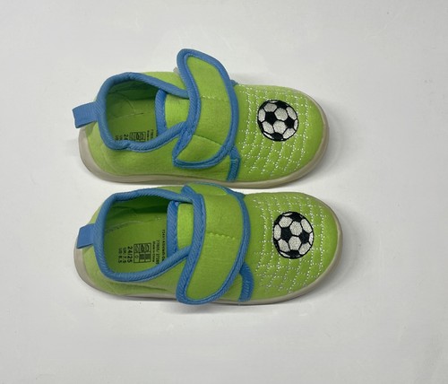 Hausschuhe Kinder PLAYSHOES Fussball Gr.24/25 NEU Schuhe Kita Jungen Klett - Bild 5 von 20