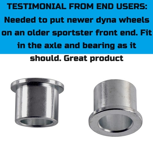 Rear & Front Wheel Bearing Reducers 1" to 3/4" Axle Reducer Spacers for Harley - Picture 5 of 7