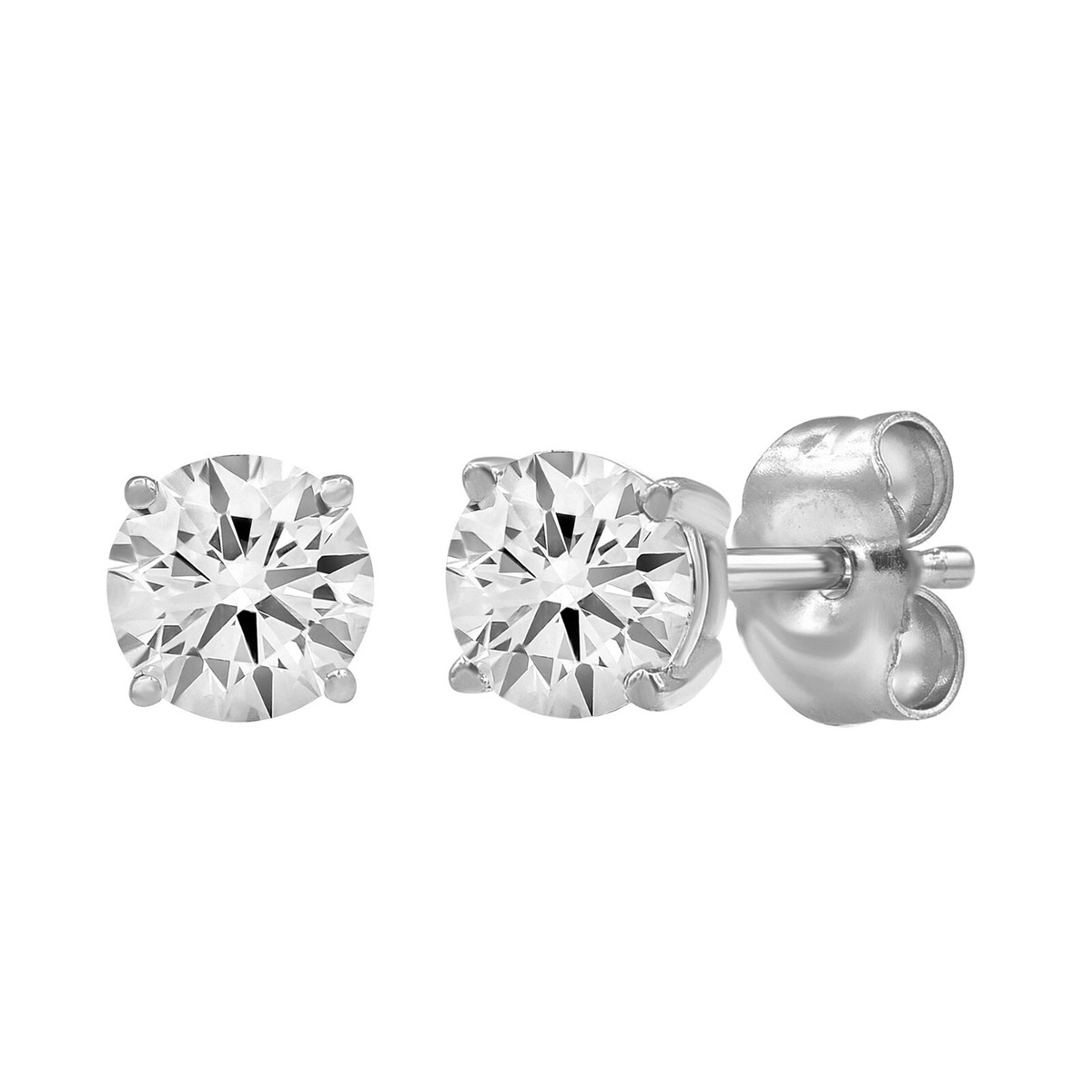 Badgley Mischka to Cttw 14K White Gold Lab Grown Diamond Stud  Earrings
