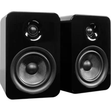 NEW Kanto YUMI Premium Bookshelf Passive Dual Speakers Black Gloss FAST SHIP!💨✅