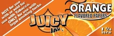 Juicy Jay's 1 1/4 Rolling Papers Orange Flavored  USA SHPD Best Price!