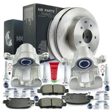 Bremssättel Bremsscheiben Satz 292mm Bremsbeläge hinten für Nissan X-Trail T30